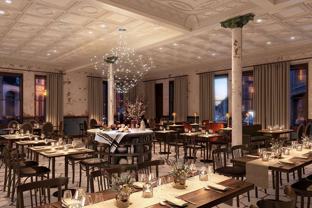 Crossroads Hotel Kansas City Restaurang bild